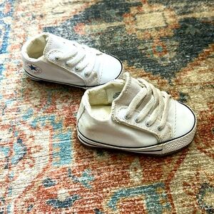Infant size 2 Converse All Star sneakers white